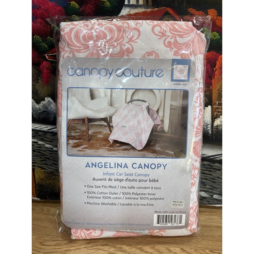 Canopy Couture Angelina Infant Car Seat Canopy Pink New One Size Fits Most